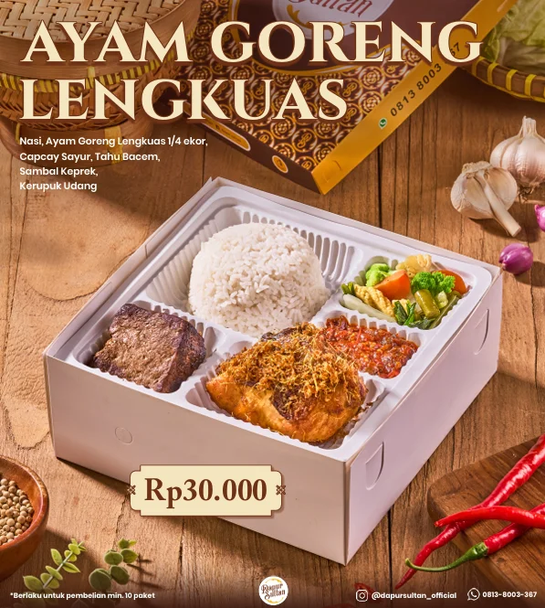 Nasi Box Ayam Goreng Lengkuas