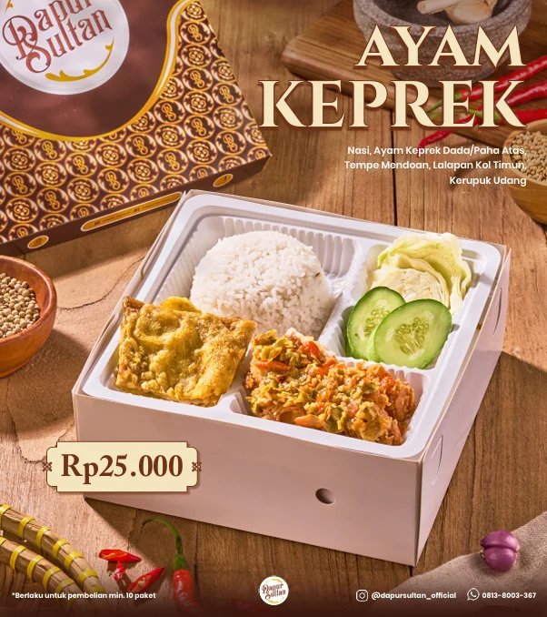 Nasi Box Ayam Keprek